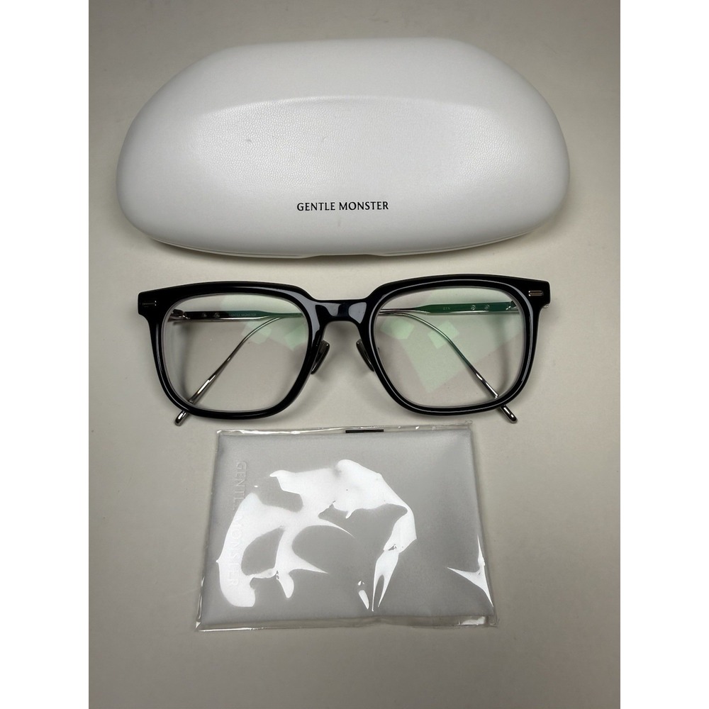 Gentle Monster ZIN Black Titanium 53-21-149 Eyeglasses Frames w/ Case